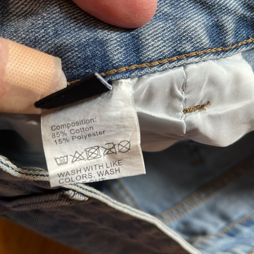 Blue Denim Women's Shorts - Picture 4 of 4